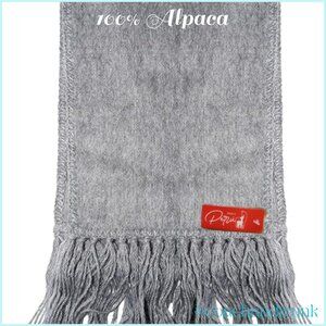 100% Baby Alpaca Brushed Handcrafted Scarf Unisex Warm and Soft NWT
